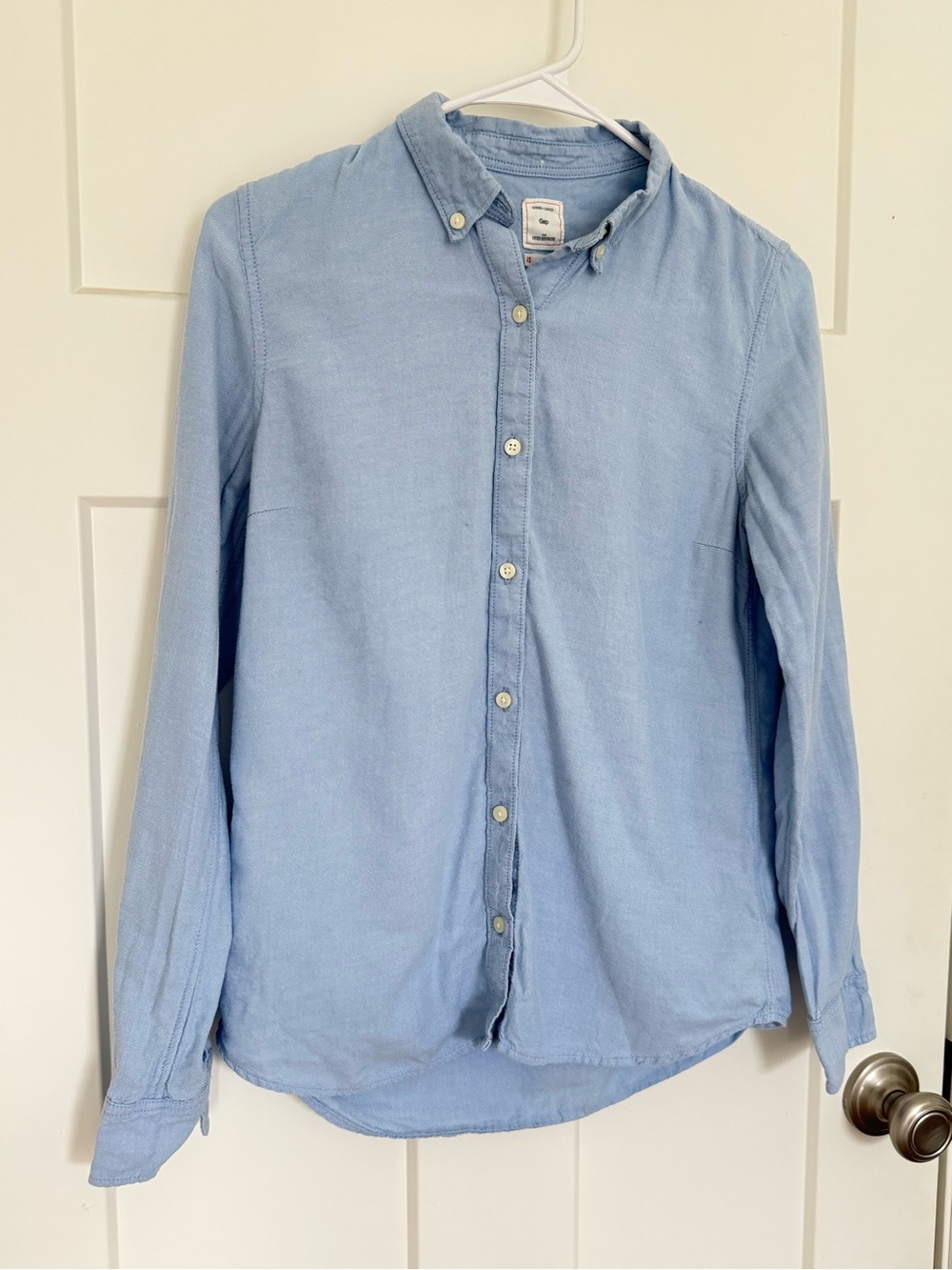 GAP Light Blue Button-Down Oxford Shirt